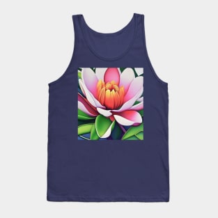 Rainbow Magnolia Blossom Tank Top